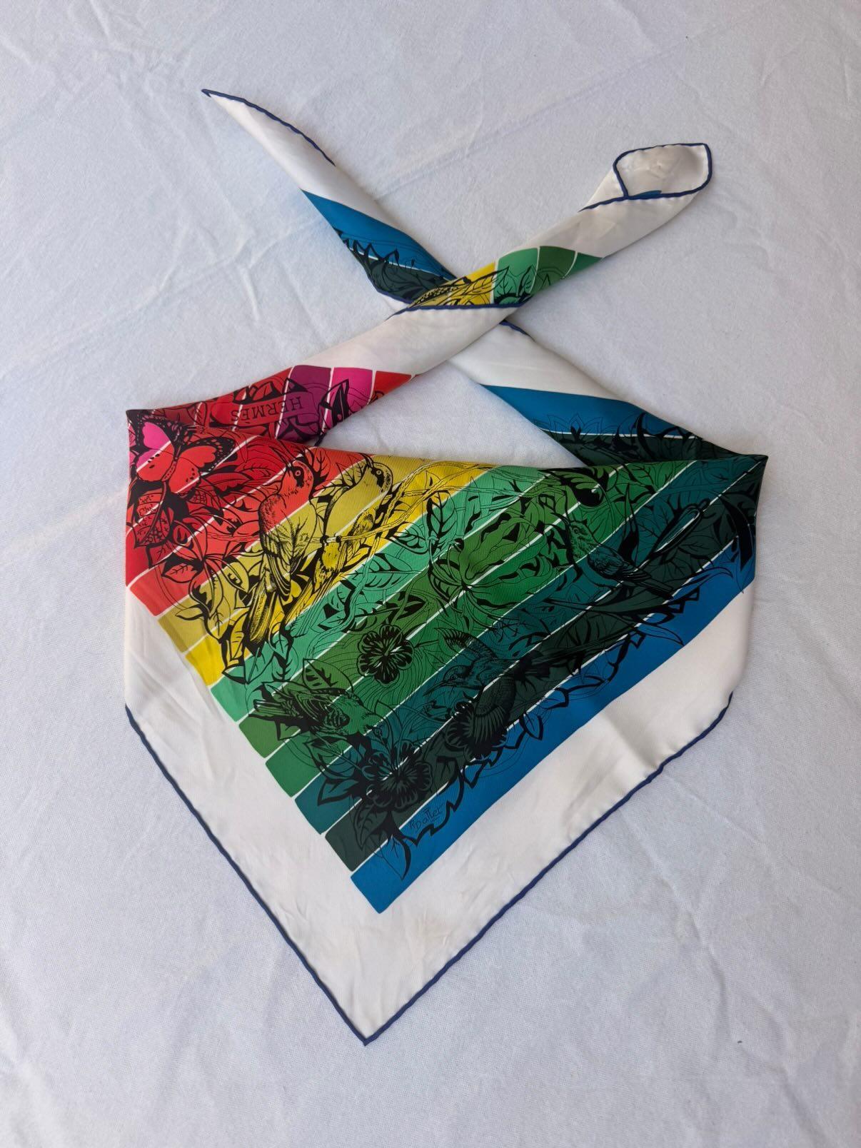 Foulard Hermès – Modèle Jungle Love rainbow