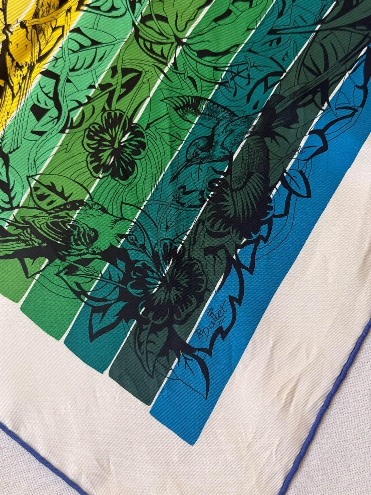 Foulard Hermès – Modèle Jungle Love rainbow