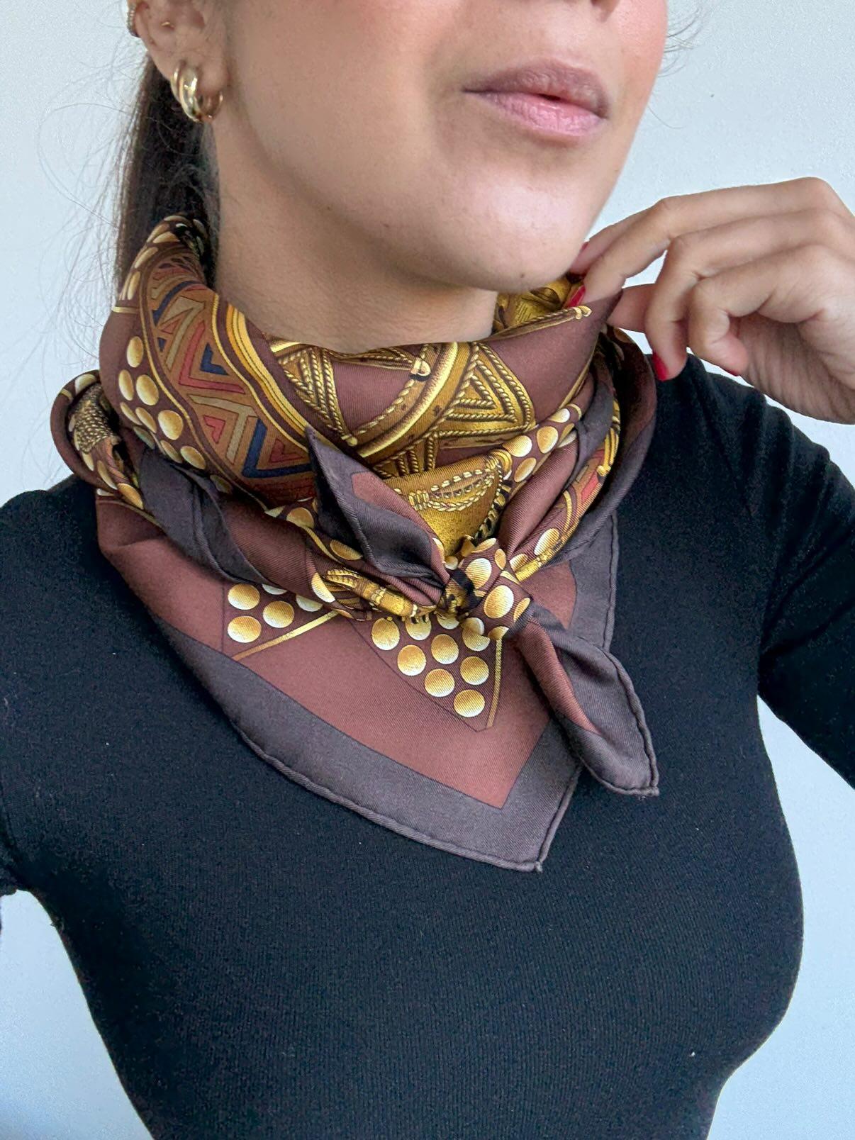 Foulard Hermès – Modèle L'or des chefs