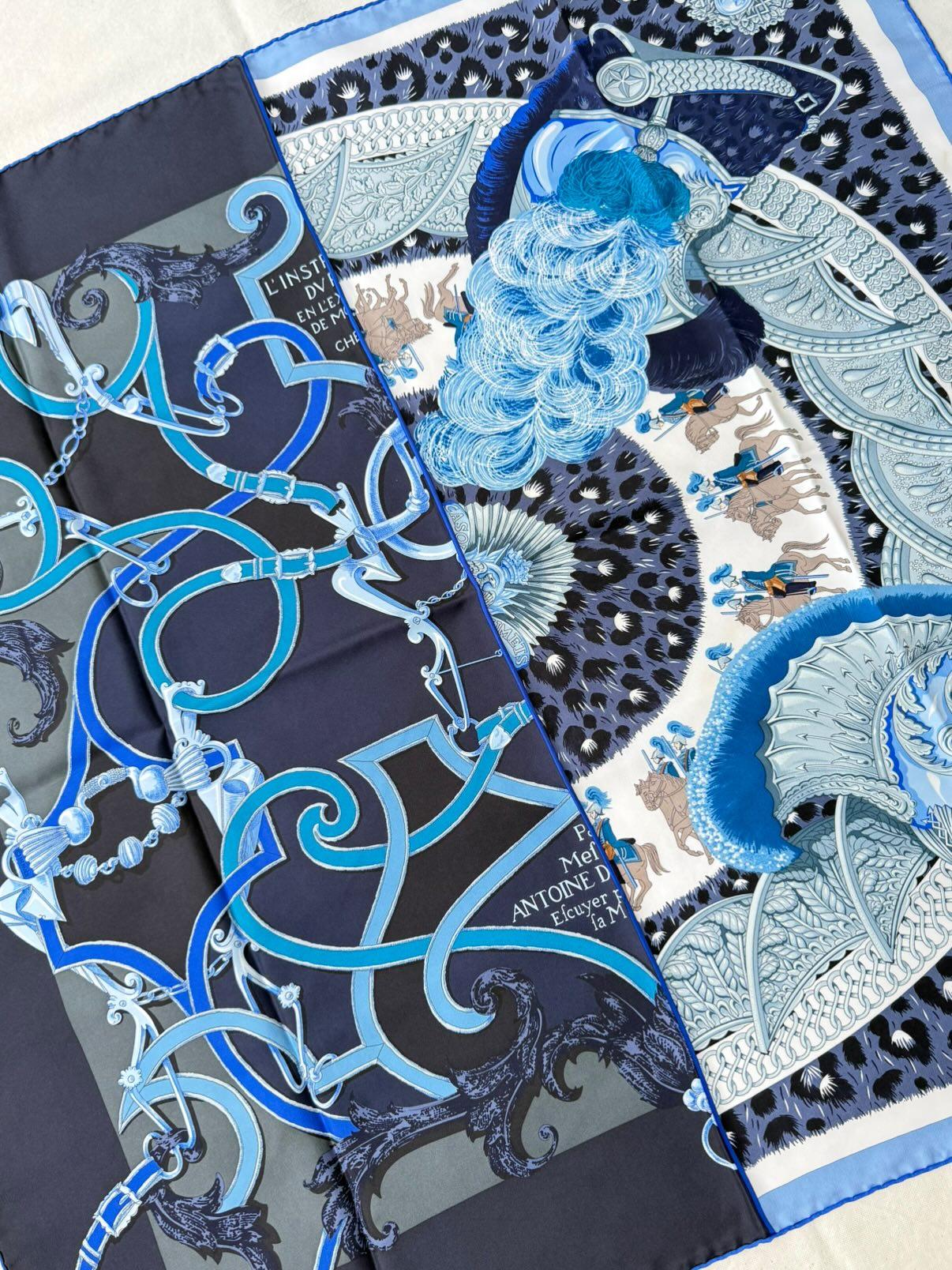 Foulard Hermès – modèle Plumets du Roy édition limitée