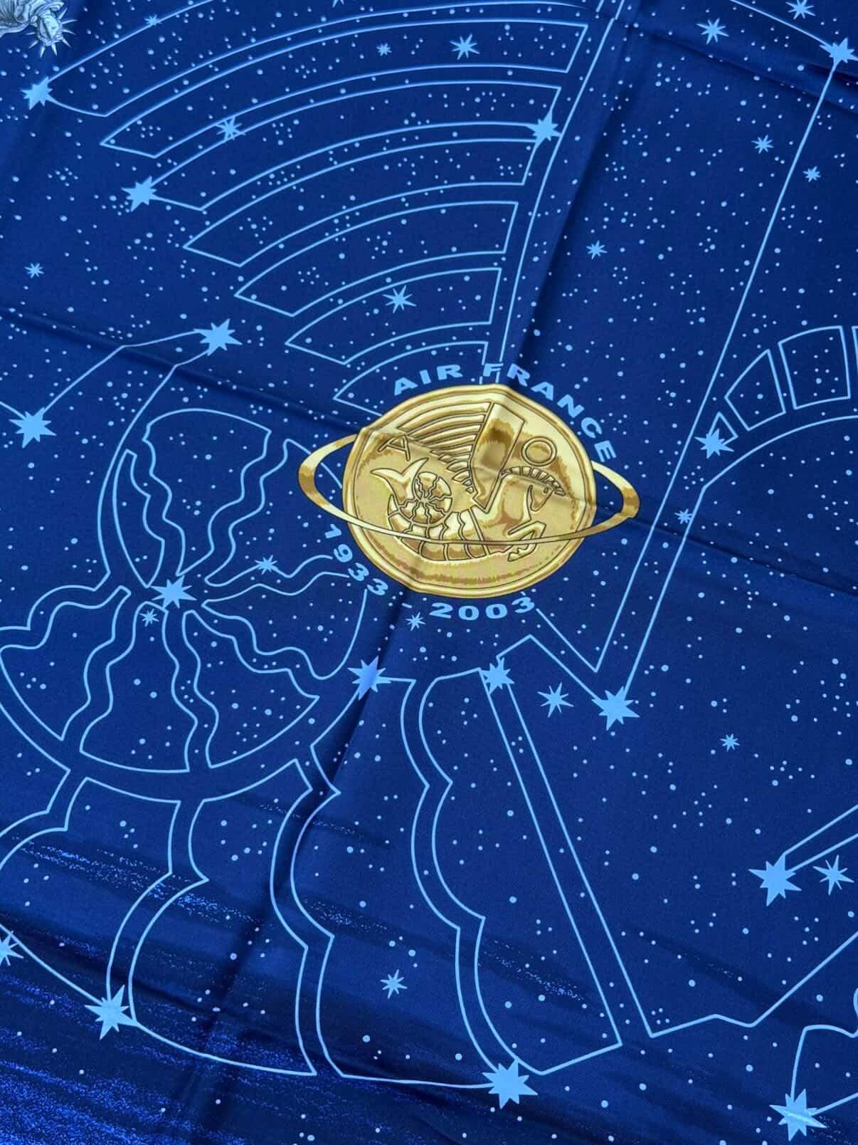 Foulard Hermès – Modèle Cosmos x Air France édition limitée