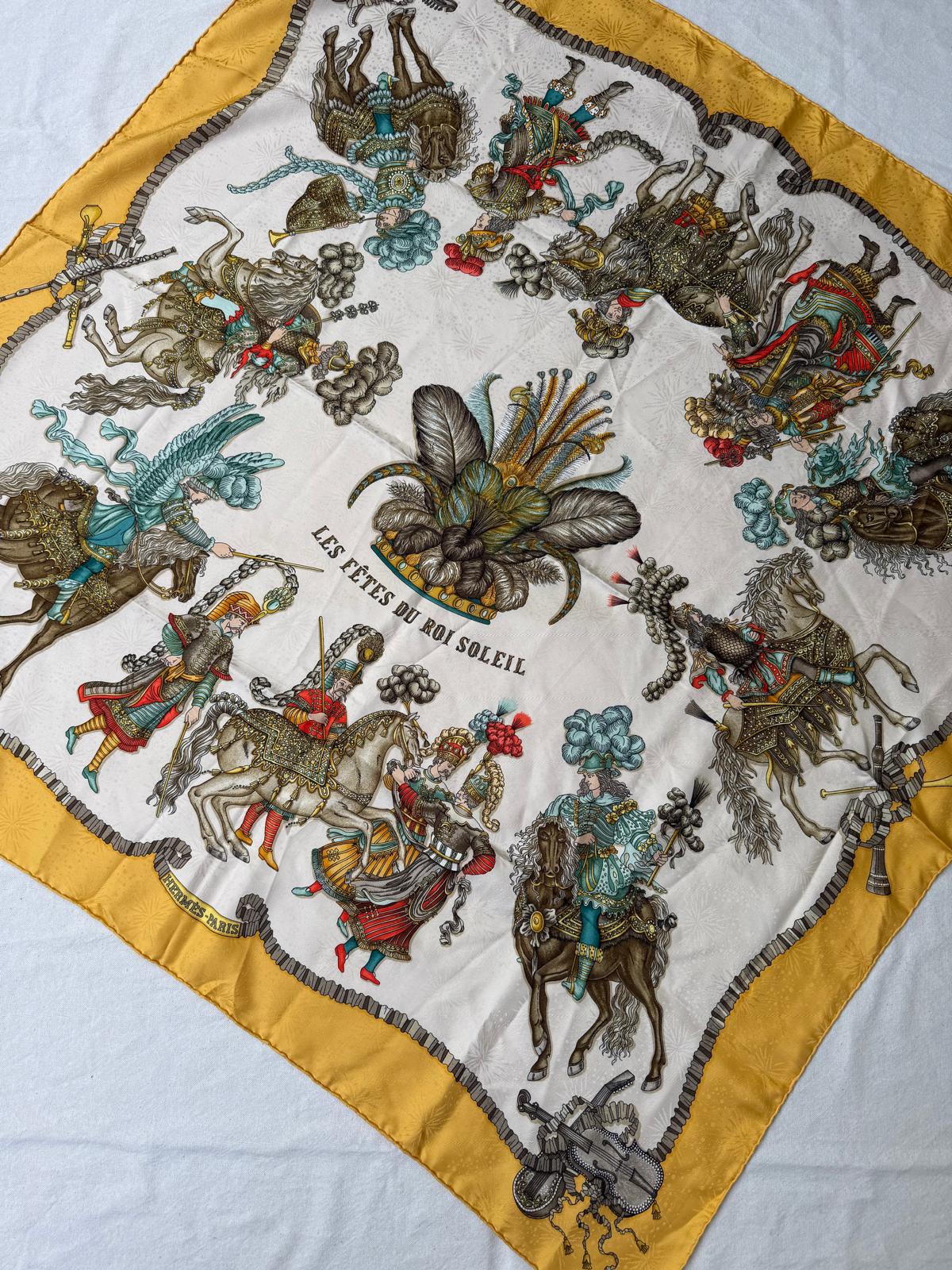 Foulard Hermès – Modèle Les fêtes du roi soleil