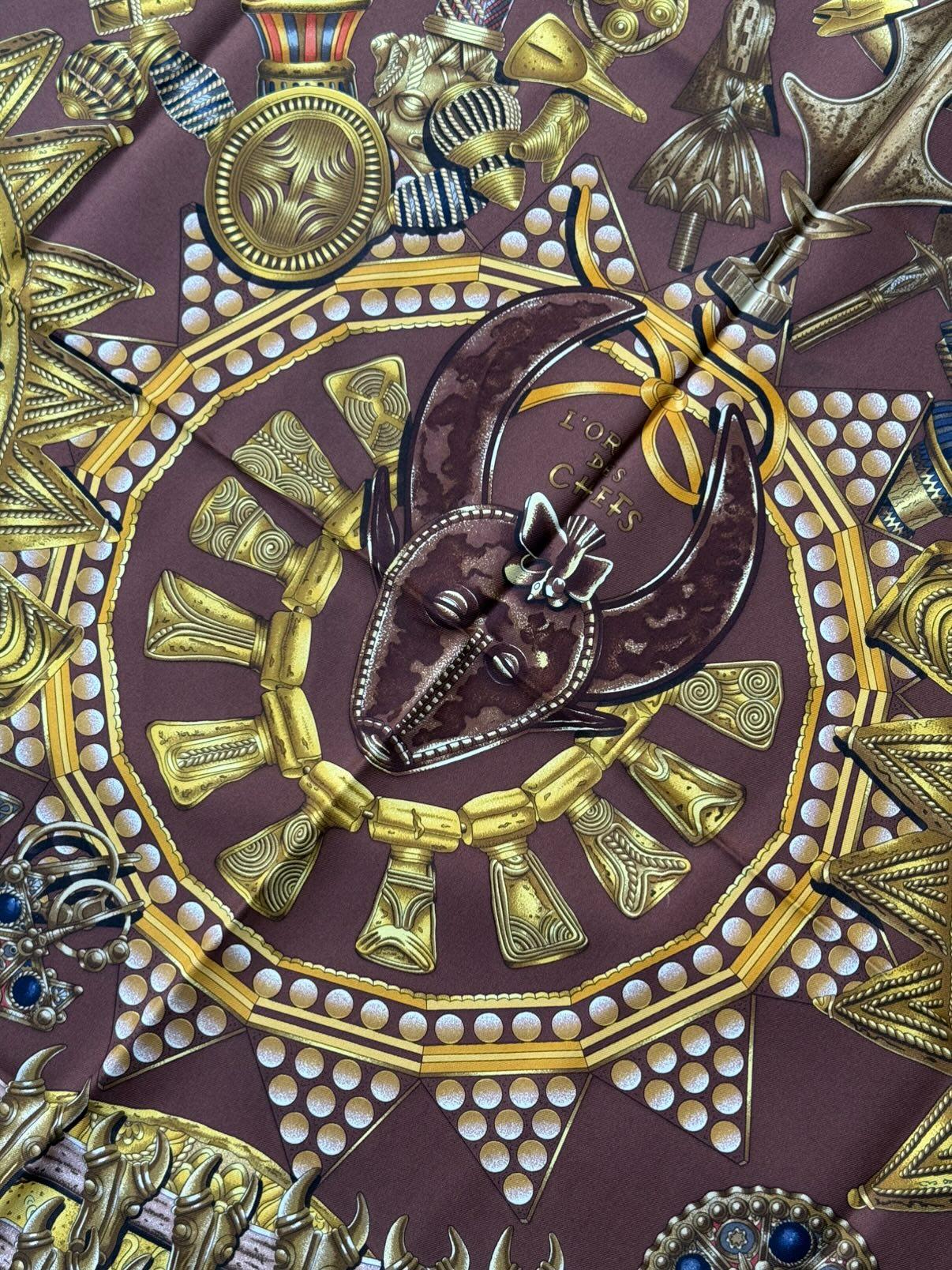 Foulard Hermès – Modèle L'or des chefs