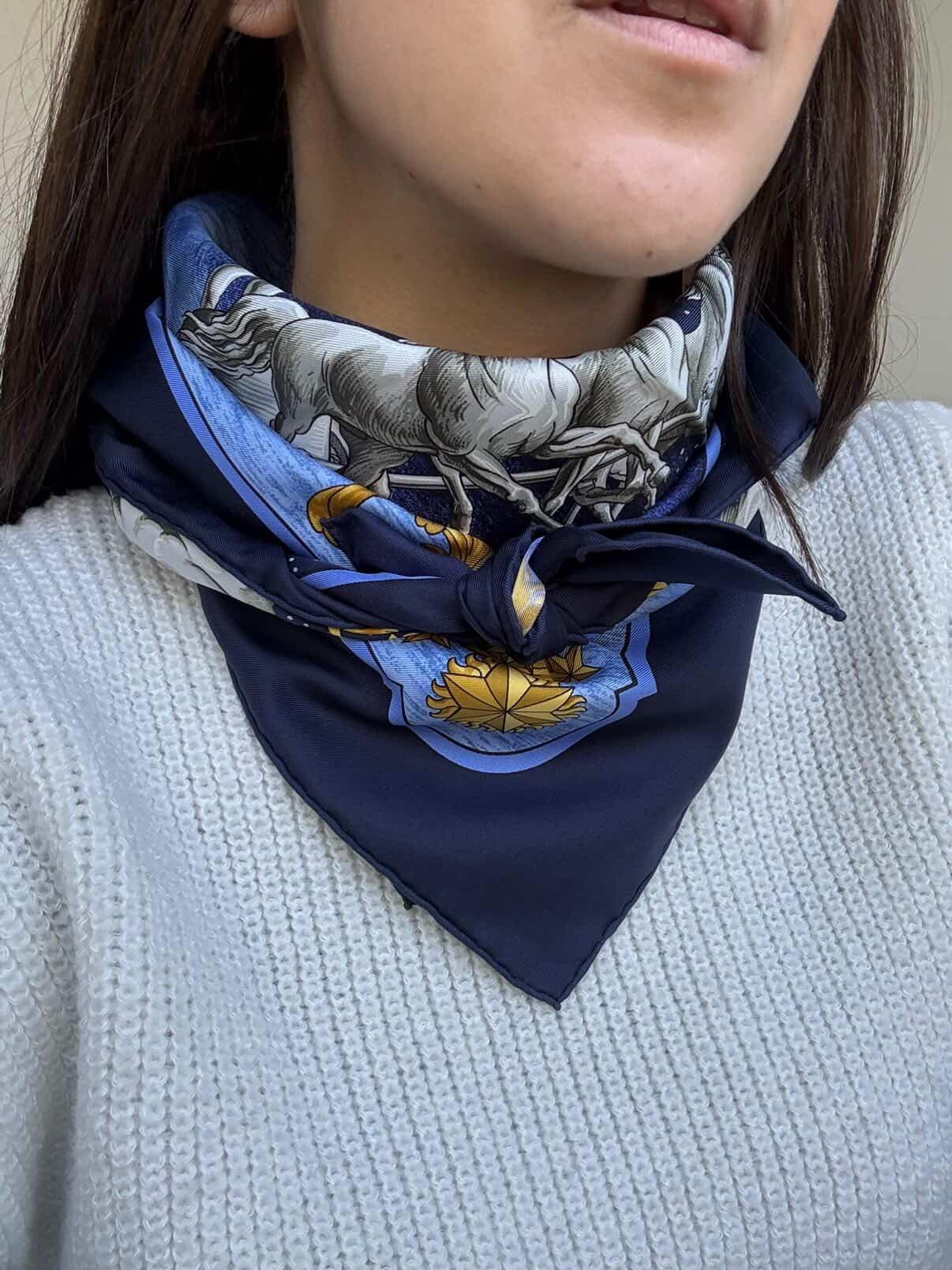 Foulard Hermès – Modèle Cosmos x Air France édition limitée