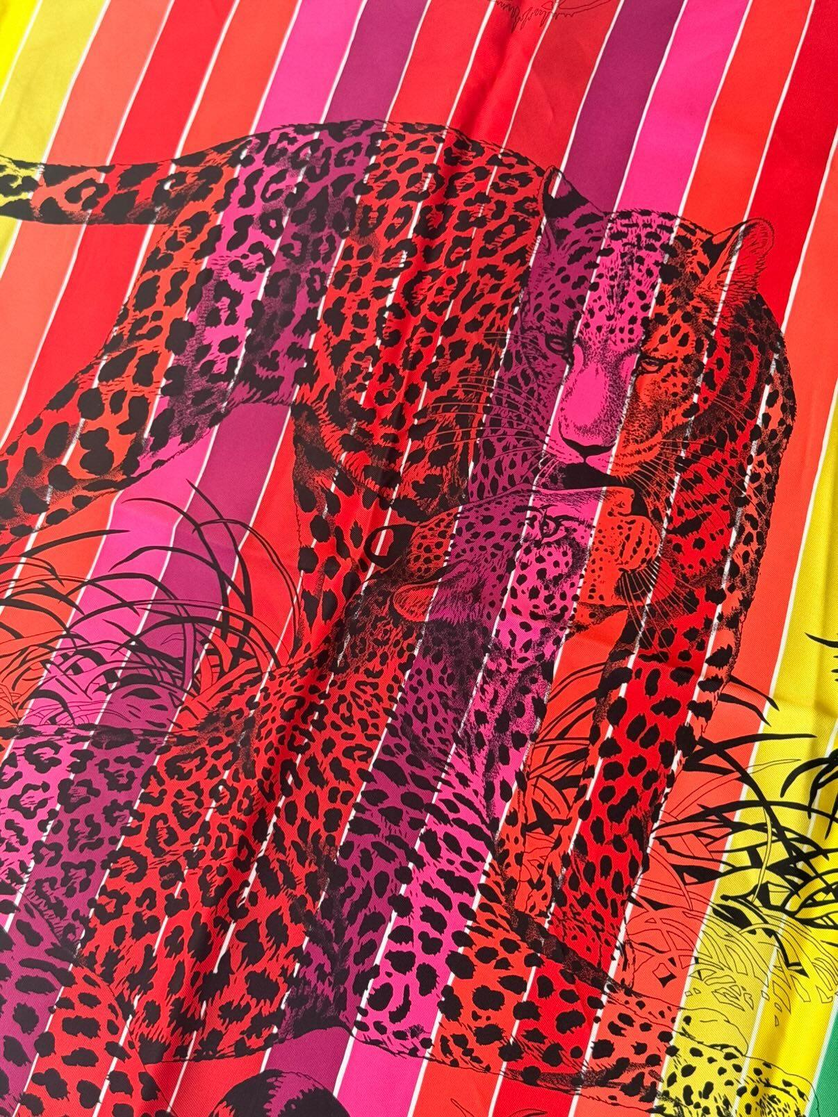 Foulard Hermès – Modèle Jungle Love rainbow