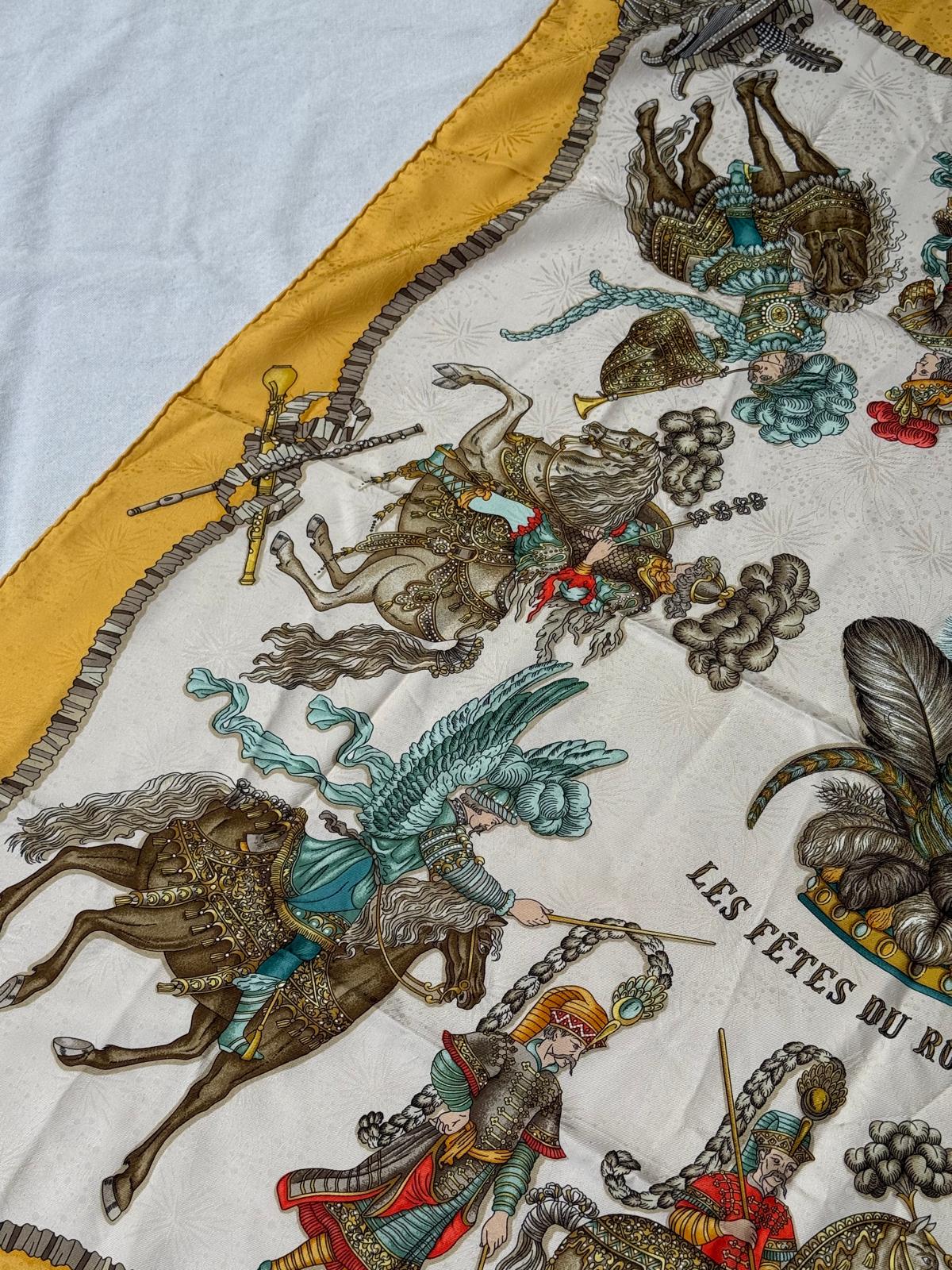 Foulard Hermès – Modèle Les fêtes du roi soleil