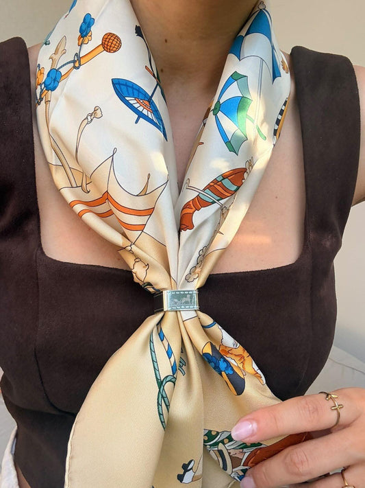 Anneau de foulard Hermès - modèle bolduc